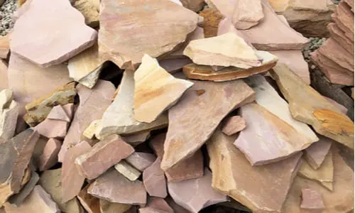 pieces of flagstone representing 4 Flagstone Landscape Design Ideas