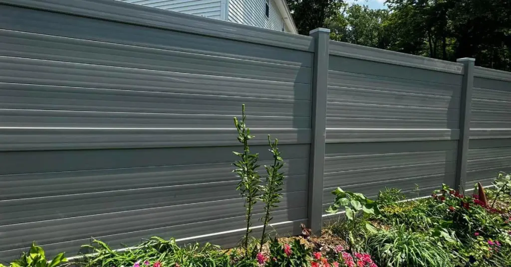 image showing angle of fence installation
