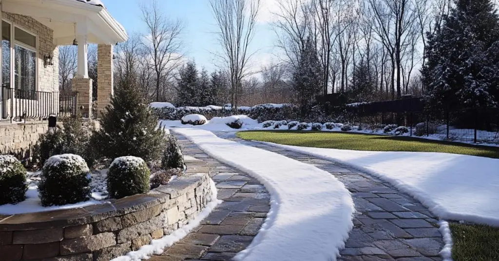 concept of harsh winters in NJ affecting lawns and landscapes