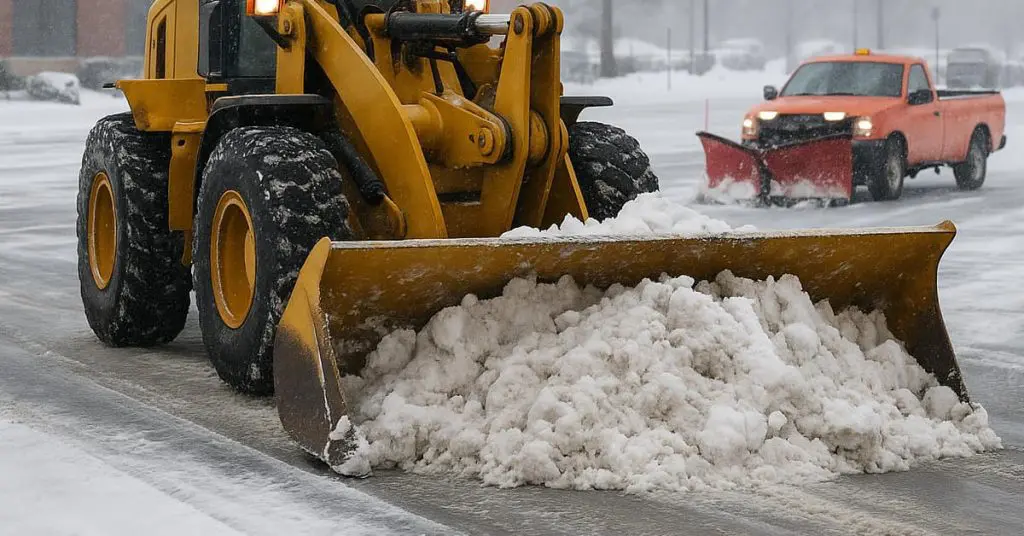 plow removing snow, Snow Removal Service for Residential & Commercial in Morris County, NJ
