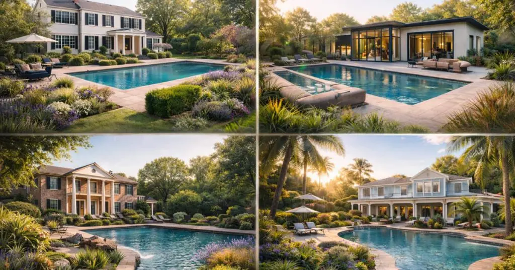 4 Pool Landscaping Ideas for different style homes in new jersey